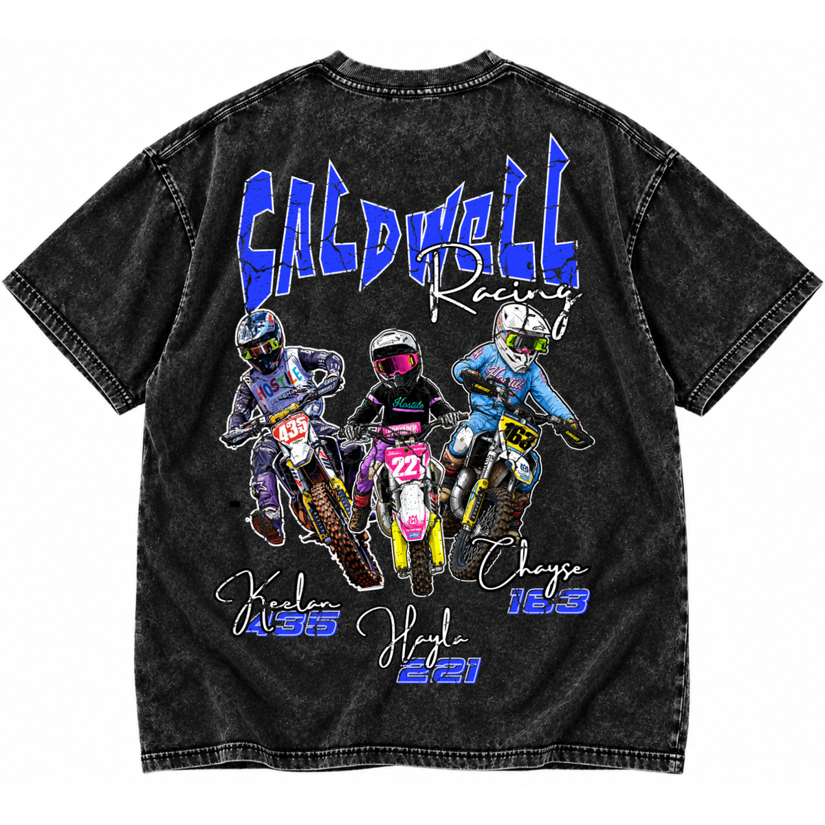 DYRT Full Throttle Team Tee | Personalised Names & Numbers Tee