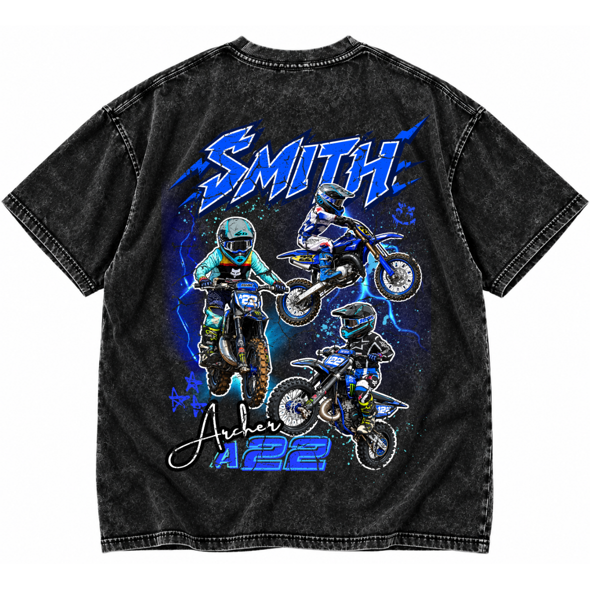 DYRT Wide Open Tee | Personalised Name & Number Tee